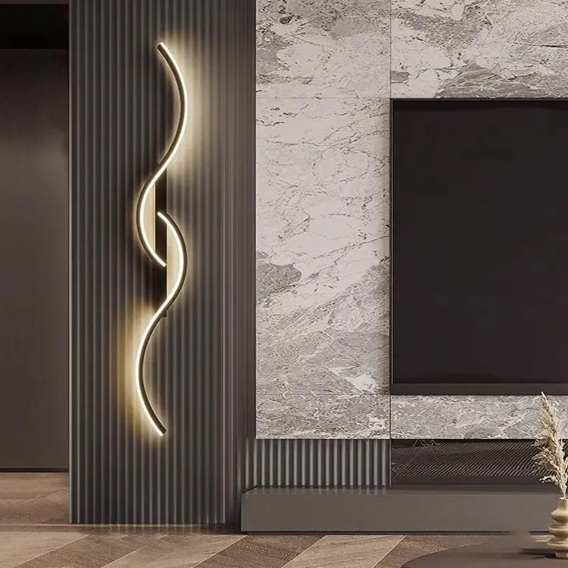 Modern LED Wall Light with Remote Control, Decorative Wall Lamp, Adjustable Dimmable Lamp for Living Room Bedroom Office Restaurant Indoor Decoration, Led Lighted, Indoor Lighting, LED Wall Lamps