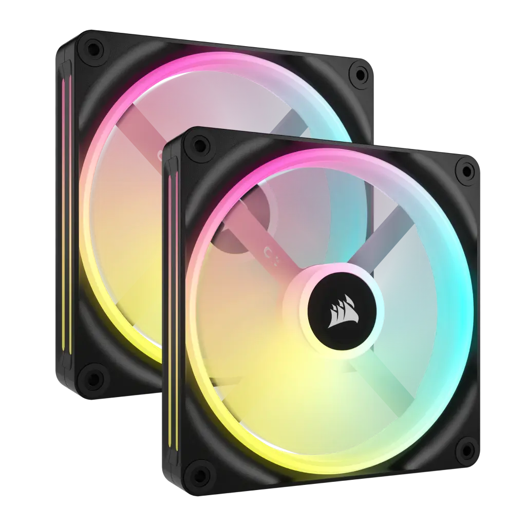 iCUE LINK QX140 RGB 140mm PWM PC Fans Starter Kit with iCUE LINK System Hub