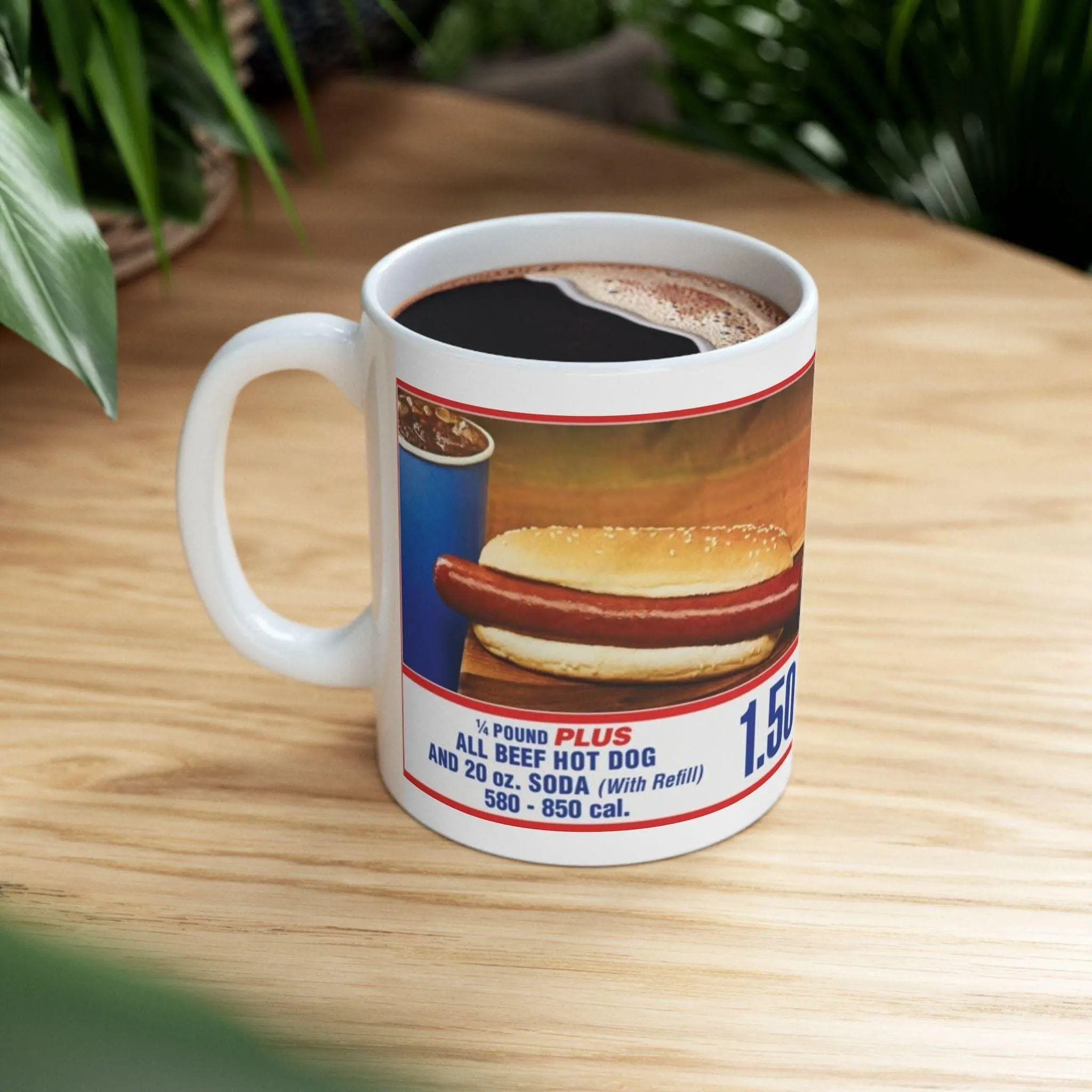 Costco Hot Dog Mug, Funny Hot Dog Mug, Funny Novelty Gag Gift, Costco Hot Dog Gift, Kirkland Hot Dog, Novelty Mug, Weird Mug