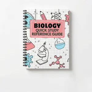 Biology Study Guide, Digital Science Notes Review Workbook, Essential for High School and University Biology Students, Visual Learning Tools