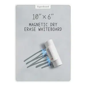 【Inkless Writing Tablet】Magnetic Dry Erase Board 10x6 Inch, Desktop & WallMount Whiteboard with Magnetic Nano Surface, Ideal forOffice Home School Drawing Teaching, Perfect ChristmasBirthday Gift for Students Teachers