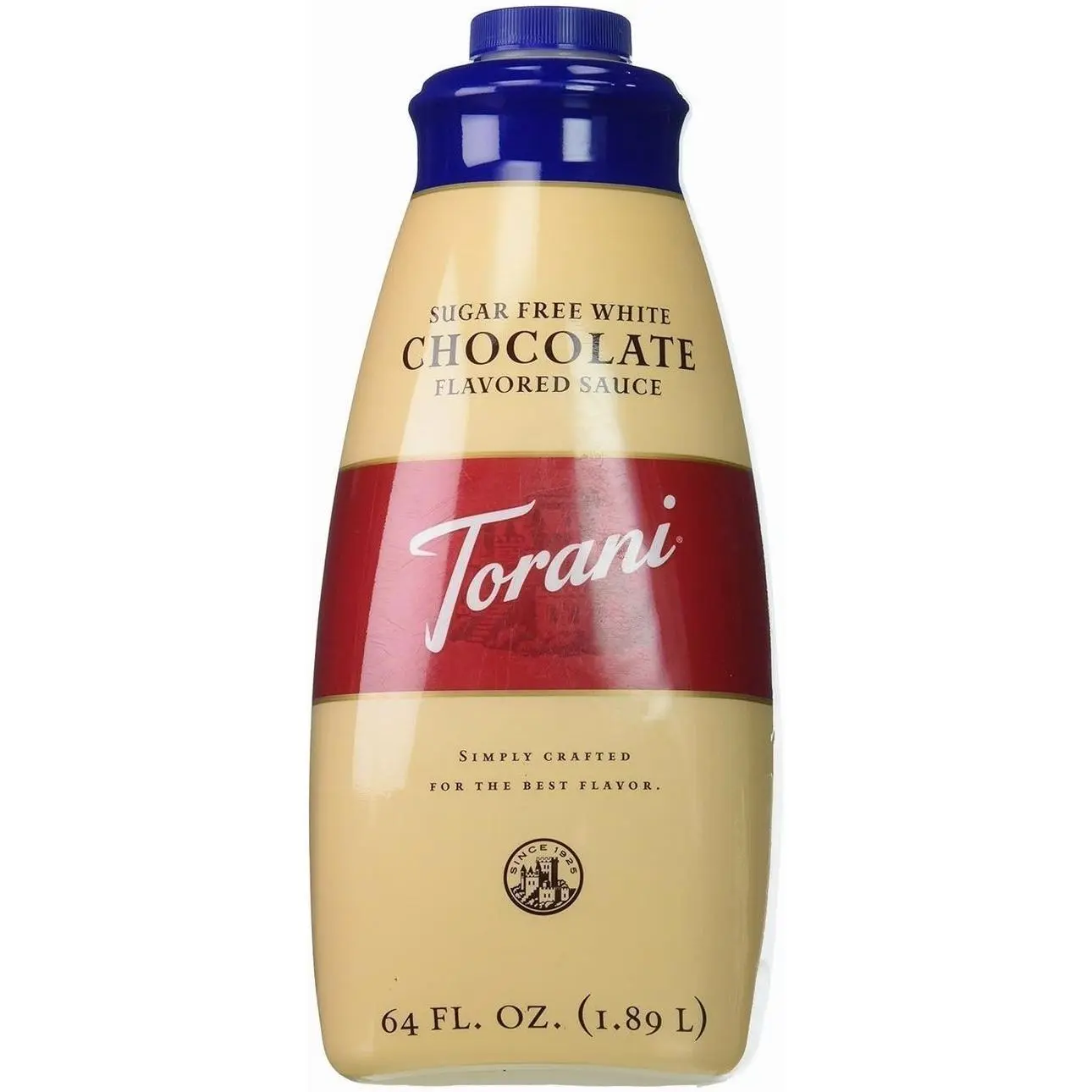 Torani Sugar Free Sauce, White Chocolate, 64 Ounces