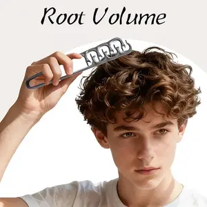Men’s Root Lifting Comb for Bang Volume and Fluffy Styling, Foldable Wide-Tooth Hair Comb for Natural Volume, Texture and Everyday Grooming, Portable Hair Styling Tool for Daily Use, Heatless Styling Tool, Haircare Tool