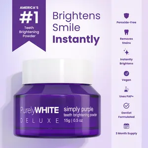 PurelyWHITE | Teeth Brightening Powder | Instant Brightening | For Sensitive Teeth