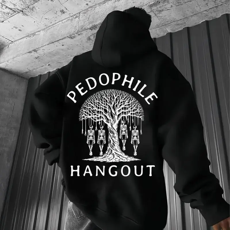 De4d P3dos Don't Reoffend Graphic Hoodie Unisex Pullover for Men and Women Trendy Gift for Him or Her Casual Streetwear Top Menswear Sweatshirts