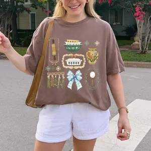 Grandmacore Comfort Colors T-Shirt, Thrifting Cottagecore Graphic Tee, Vintage Aesthetic Oversized Shirt, Cozy Grandma Core Tee, Retro Hobby Lover T-Shirt, Floral Farmhouse Style Top, Unisex Cotton Gift