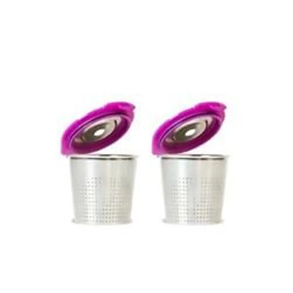 212 MAIN Stainless Steel Reusable Coffee Filter with Perforated Holes - Durable Cafe Flow Pod for Single Serve Brewers, Easy to Use for Home/Camping, Cost-Saving
