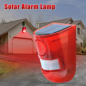 Outdoor Wireless Motion Sensor Alarm with 129dB Loud Siren, 6-LED Flashing Light – No-Wiring Installation for Farms, Villas, Gardens