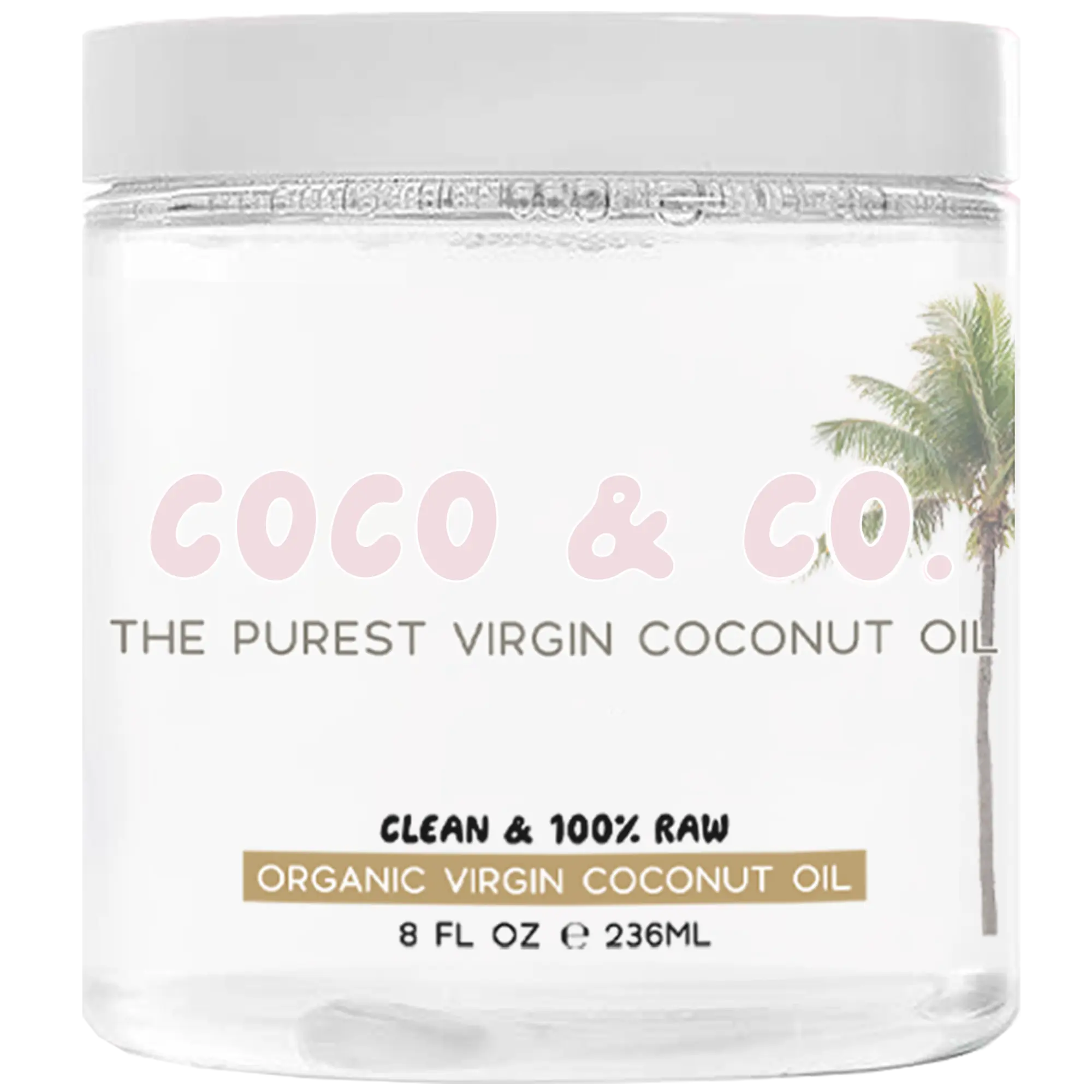 The Raw Bestie Jar (8 fl oz) Gentle Hydrating Sensitive Skin Repair Balm Coconut