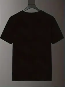 Men's Casual Fashion Short Sleeve Tee, Soft & Skin-Friendly Fabric, Classic Ellesse Sporty Letter Print, Trendy Street Style Top for Sports & Daily Wear