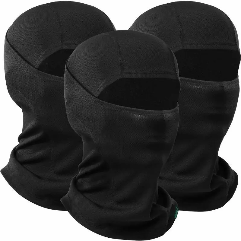 3pcs Pack Full Face Balaclava Ski Mask for Men & Women - Breathable -Fit Facial Cover with Full Face & Lower Neck Coverage, Warm Winter Mask Suitable for Skiing, Snowboarding, Snowmobiling, Ice Climbing