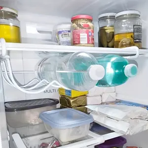 1pc, Cabinet Refrigerator Wine Rack, Bottle Or Can Beverage Storage Rack, Used for Hanging Shelves in The Refrigerator Or Kitchen, Suitable for Any Size of Kitchen And Refrigerator. No Drilling Required for Immediate Installation, Stemware Racks