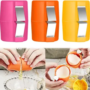 3-piece egg opener, tools for raw and boiled eggs, kitchen gadgets for quickly cutting eggshells, necessary accessories for home cooking, Black Friday shopping, Christmas, Egg Cracker Tool, Egg Cracking Tool