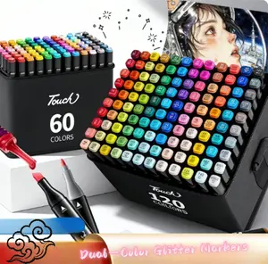 Touch Series  Alcohol Markers - Dual Tip Permanent Art Markers for Drawing, Sketching, Coloring, Manga, Crafts, Perfect for Students, Hobbyists, and Professional Artists