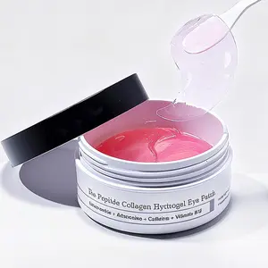 Peptide Collagen Hydrogel Eye Patch 60 Patches Reduce Puffiness Hydrate Under-Eye Bags in 10 Minutes with Niacinamide Adenosine Caffeine & Vitamin B12