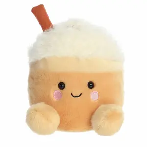 Palm Pals Festive Speckle Pumpkin Spice Latte 5 inch Orange Mini Soft Plush Collectable Stuffed Animal