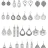 Trendy All-match Vintage Style Design Drop Earrings, Boho Style Dangle Earrings (16 Pairs), Retro Style Earrings for Women, Fashion Jewelry for Party, Daily Clothing Decor
