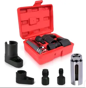 Automotive Tool Sensor Socket, O2 Sensor Socket Set Wrench Remover and Thread Chaser for Removing and Installing Tool