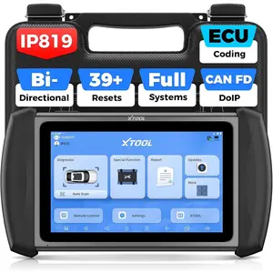 [Summervibes] XTOOL IP819 V2.0 Bidirectional OBD2 Scanner Diagnostic Tool, 2025 Upgraded Automotive Diagnostic Tool with Active Test, PMI Function, 39+ Resets, ECU Coding, FCA AutoAuth, CAN FD, All System Scan for Mechanics and DIYers, 3-Year Updates