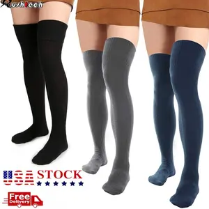 RushTech Women's Long Socks Winter Warm Over Knee High Knitted Stockings Thigh USA Stock Free Delivery