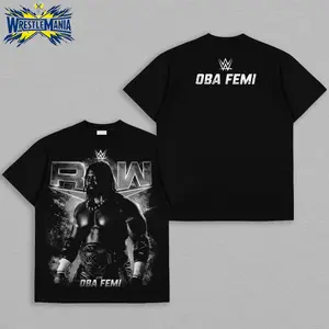 Oba Femi - The Ruler V2 Premium Cotton T-Shirt, The Ruler Shirt, The Dominant Champion Shirt, King of Power Style Shirt, Oba Femi Fans Shirt, Retro WWE Wrestling Graphic Tee for Fans, Gift for WWE Fans, Gift for Boyfriends