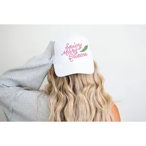 Spicy Marg Queen-White Trucker Hat