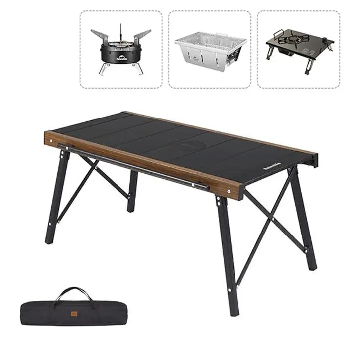 Naturehike IGT Modular Camping Table  Foldable Ultralight, Portable Aluminum Camp Table with Carry Bag for Car Camping, Picnic, Patio, BBQ Outdoorfun Hiking Essentials
