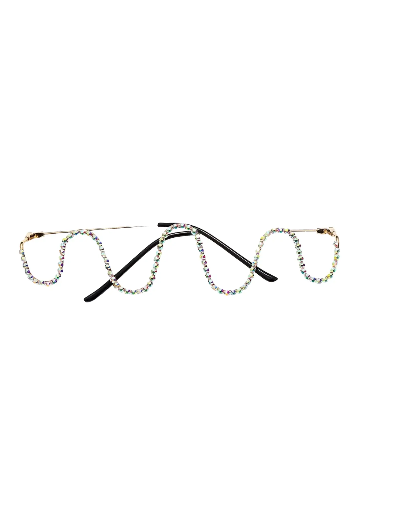 Ooh Diamond Frame Lens-less Glasses