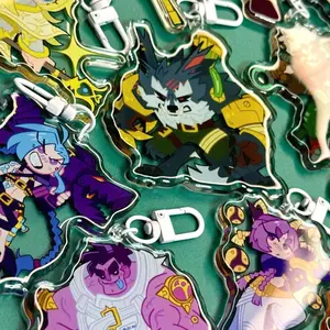 12 Ops League of Legends Arcane 2XKO Acrylic Keychains