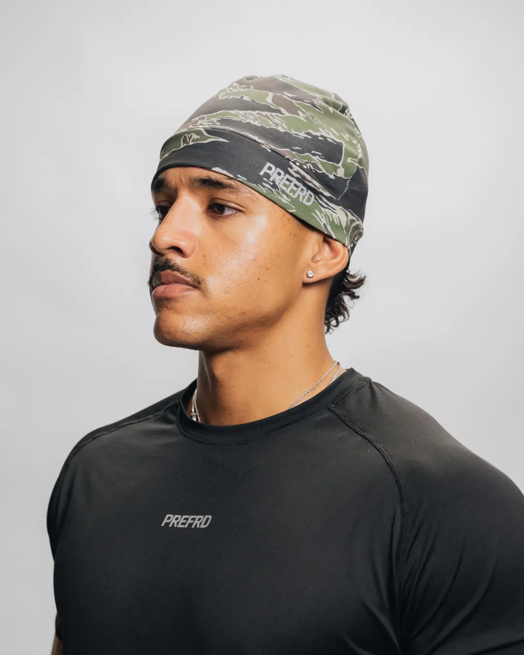 Tiger Camo Skull Cap