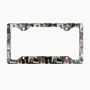 Vintage Horror Movie Metal License Plate Frame Spooky License Plate Halloween Gifts Horror Movie Enjoyer Plate Halloween Scary Terrifier