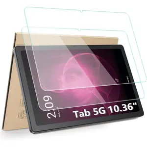 2-Pack Screen Protector Compatible with T-Mobile Revvl Tab 5g Tablet 10.36" 2023 Release, [HD Clarity] [9 Hardness] Anti-Scratch Tempered Glass Easy Installation
