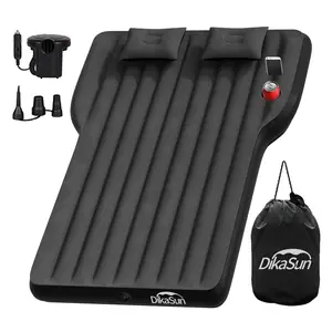 Tesla Model Y Mattress: Inflatable Camping Bed Air Mattress for Model Y, Thickened Travel SUV Sleeping Pad with Car Air Pump 2 Pillows