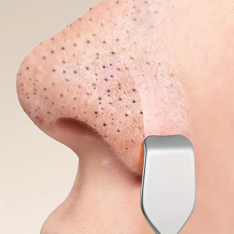 [Stainless Steel Blackhead Tool] Double-headed Stainless Steel Blackhead Extractor | Blackhead Cleaning Tool, Facial Pore Cleaner, Needle, Multi-functional Tool For Removing Blackheads, Exfoliating, Massaging And Cleaning
