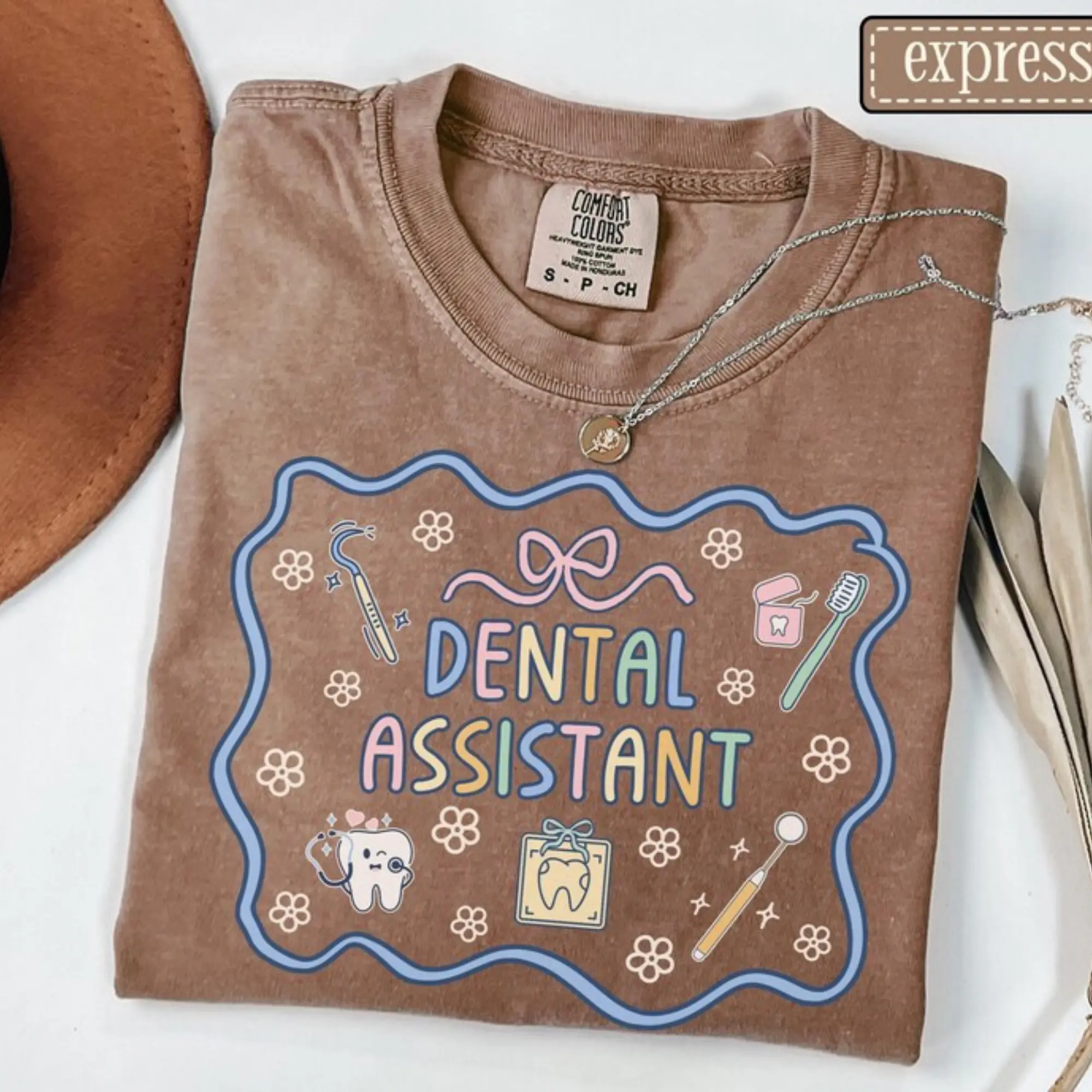 Dental Assistant Comfort Colors Shirt • Dental Assistant Gifts • Dental Office Tshirt • Dental Clinic Staff Tees • Dentist Assistant Gift