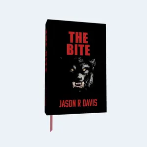 TikTok Exclusive - Foil cover and Sprayed edge - The Bite - Signed Horror Novel by Jason R. Davis fiction book - Hardcover book special edition book - Alternative cover hard cover boxes