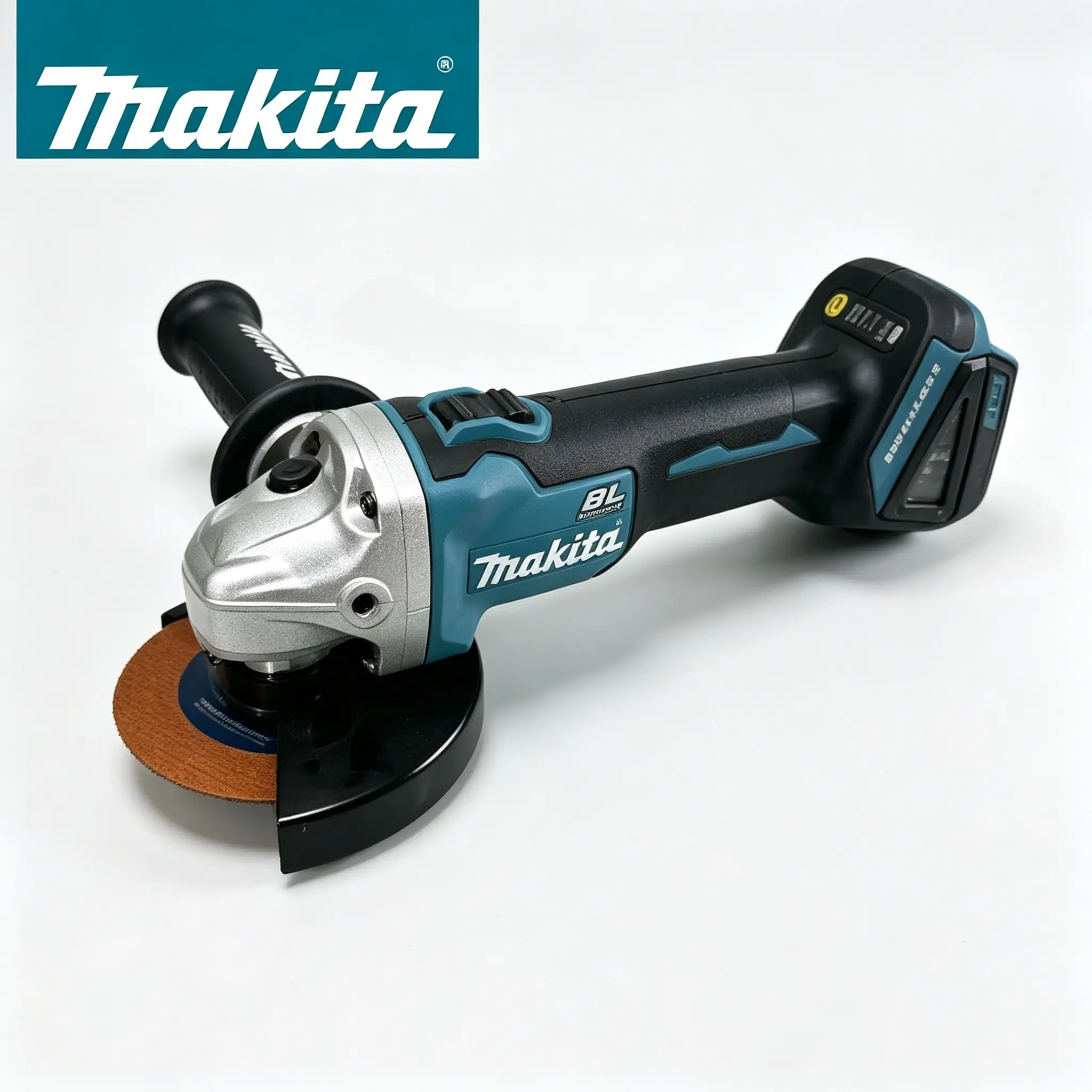 Makita DGA404Z 18V LXT Brushless Cordless Angle Grinder - 4-Inch Power Tool with Slide Switch, Anti-Restart Protection, Bare-Tool for Metal Fabrication, Construction Repair
