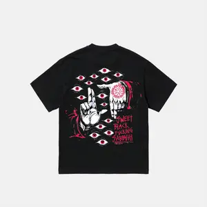 Alucard Hellsing Hand Signs Crew Neck Short Sleeve Anime Graphic Print Cotton T-Shirt Unisex Breathable Streatwear Casual Tee manga apparel