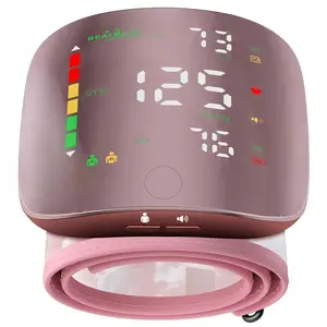 【New Upgraded】Rechargeable Wrist Blood Pressure with LED Touch Screen, Voice Broadcast & 99x2 Memory — Accurate Home BP Tracking Made Simple,Suitable 5.3 - 7.6 inches