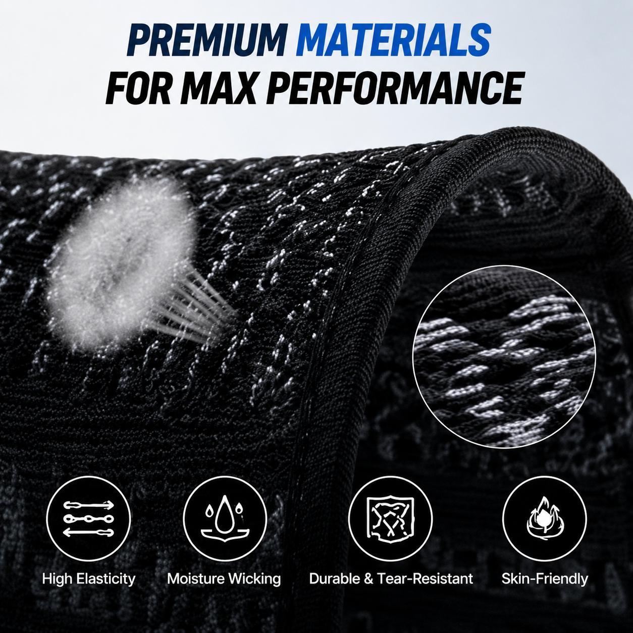 Knob Knee Brace for Pain Relief with Patella Gel Pad & Side Stabilizers, Adjustable Compression Sleeve for Arthritis, Joint Pain, Meniscus Tear, Professional Dial System, Left/Right Specific Design