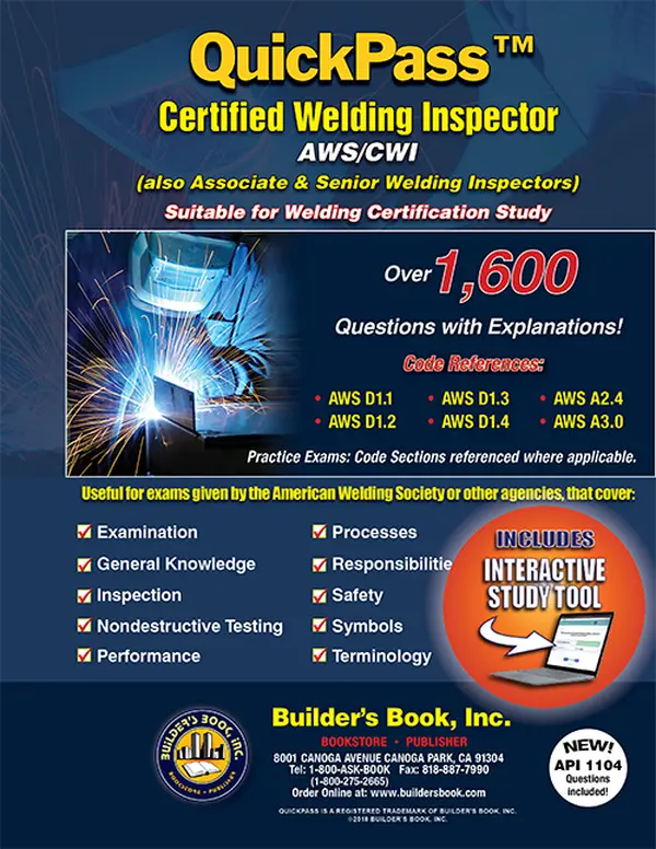QuickPass  Certified Welding Inspector AWS/CWI Study Guide