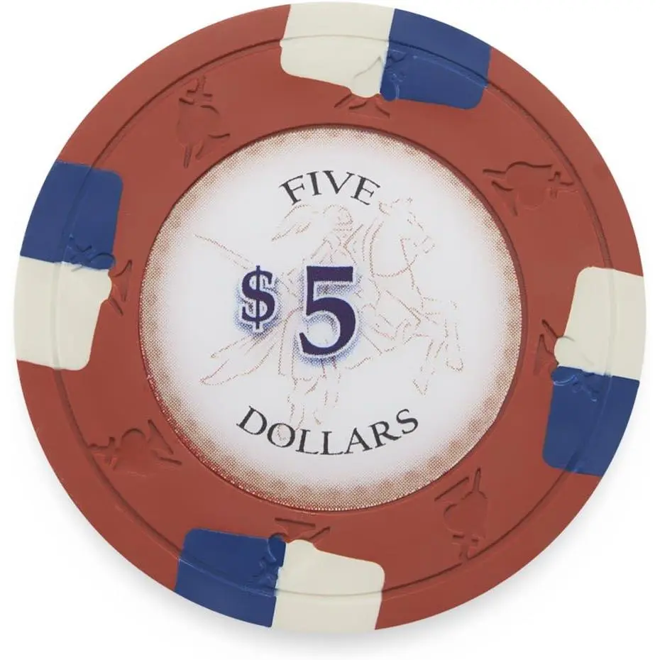 Pack of 50 Poker Knights Poker Chips Heavyweight 13.5-gram Clay Composite