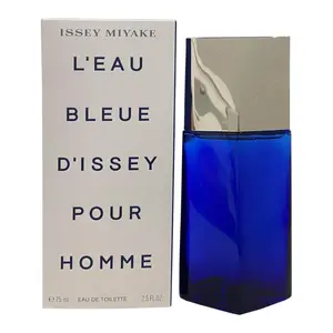 Issey Miyake L'eau Bleue Fresh Citrus-Woody Men's EDT Fragrance - 2.5 fl oz Cypress, Orange-Flavored, Packaged New-in-Box Cologne, Cypress Men's Fragrance, Orange-Flavored Men's Fragrance
