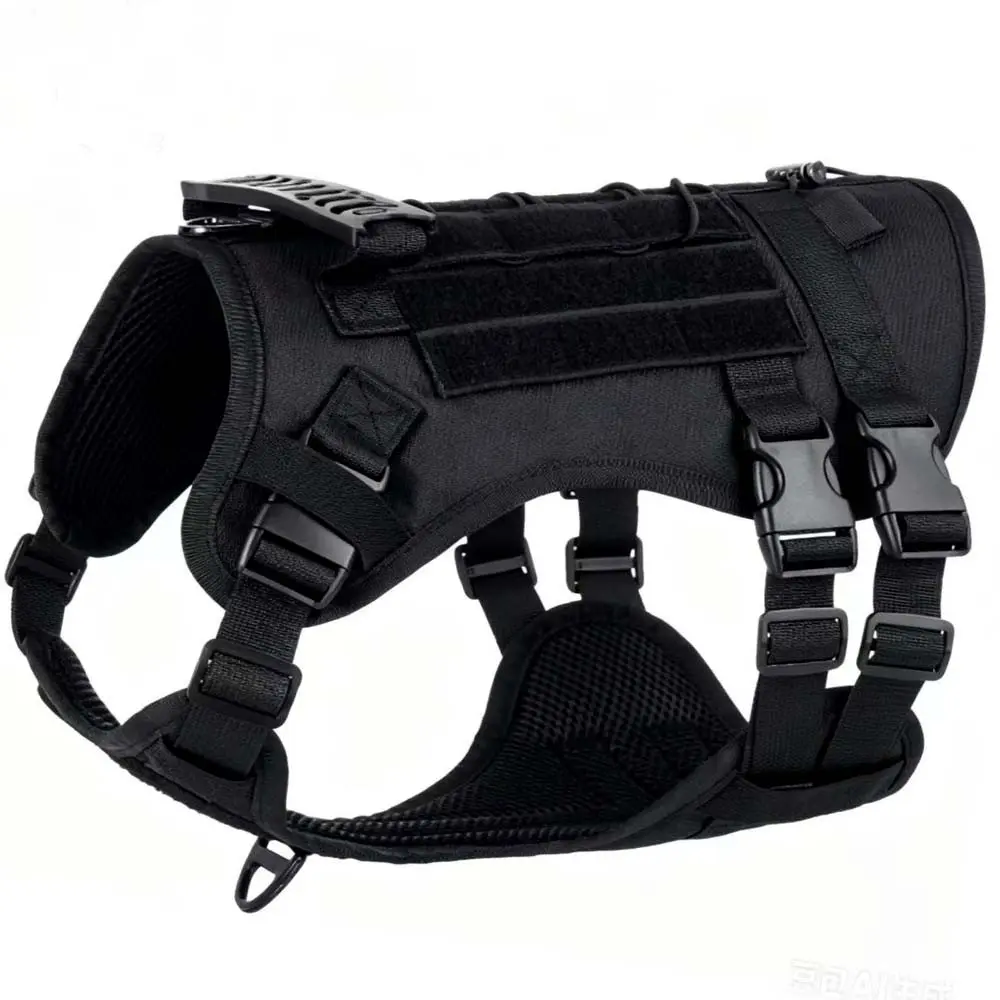 Durable Large Dog Harness, Adjustable Pet Vest for Training and Control, Suitable for Service Dogs and Outdoor Activities