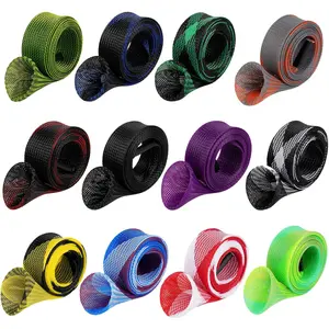 12 count Rod Sock Fishing Rod Sleeve, Cover Braided Mesh Rod Protector Pole Gloves Fishing Tools. Flat or Pointed End/Spinning or Casting. for Casting Sea Fishing Rod/Spinning