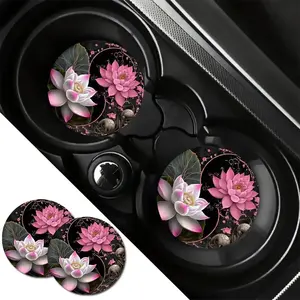 2pcs Car Cup Holder Coasters, Car Interior Accessory, Car Accessories, Enhance Your Vehicle Interior, Durable & Stylish Design, Perfect Gift for Car Enthusiasts