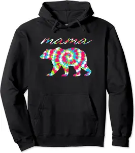 Mama Bear Tie Dye,Matching Mom Daughter Shirt, Tie Dye Mama Pullover Hoodie - Luismrid Shop 94B0BRNXZSYV