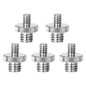 5 Core 3/8 to 1/4 Adapter 5Pcs Camera Mount Durable Tripod Screw Adapter for DSLR Monopod Microphone & Lighting 1/4 to 3/8 Screws Set - 1/4M-3/8M Camera Screw 5Pcs
