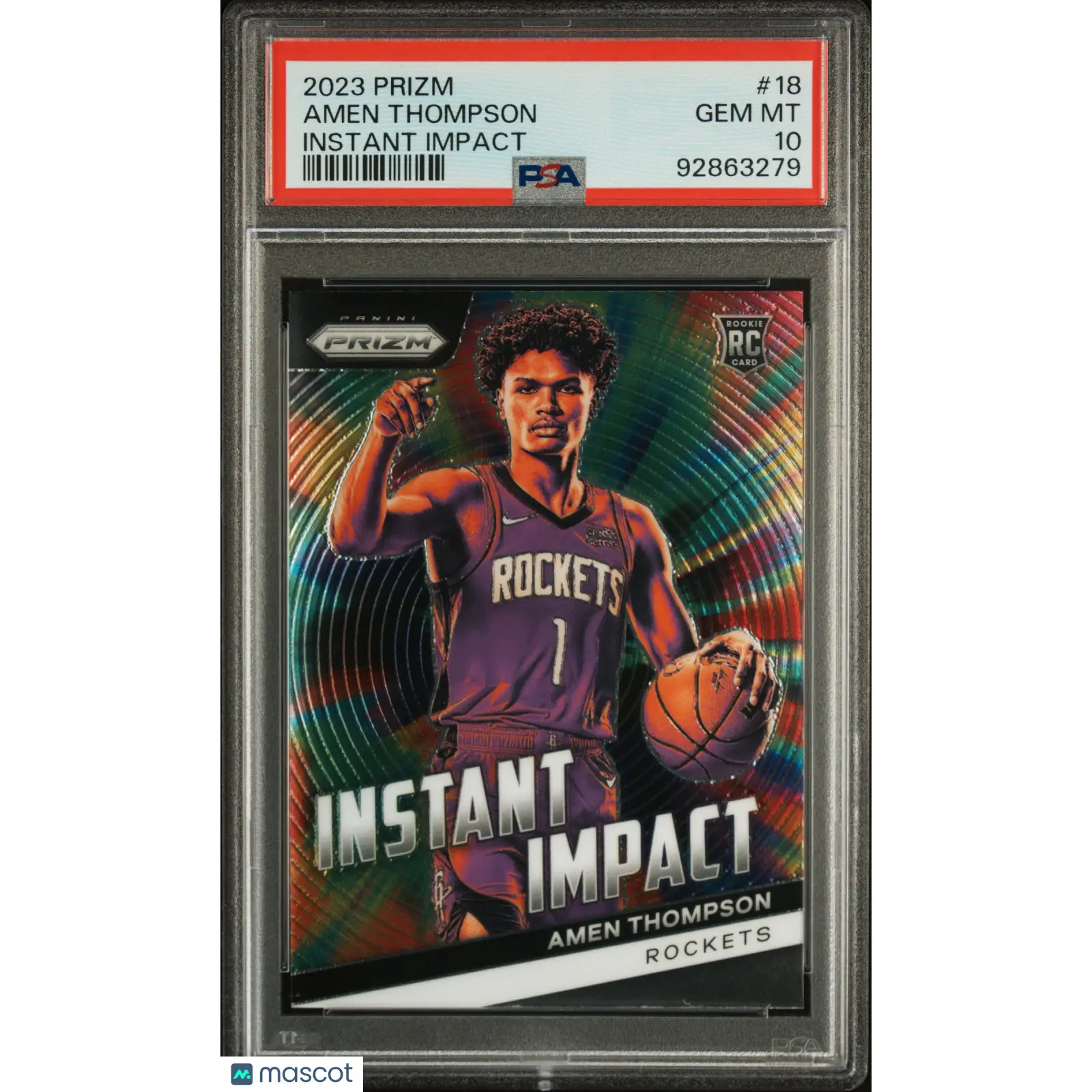 Amen Thompson PSA 2023 Panini Prizm Instant Impact #18 10