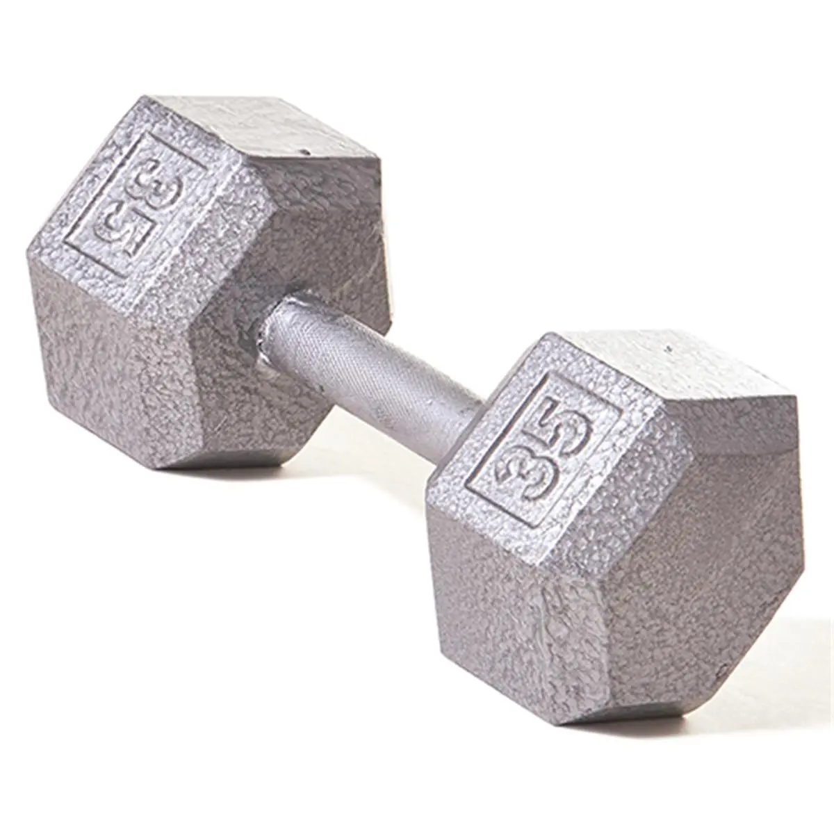 Champion Barbell Hex Dumbbell with Straight Handle, 35 lbs